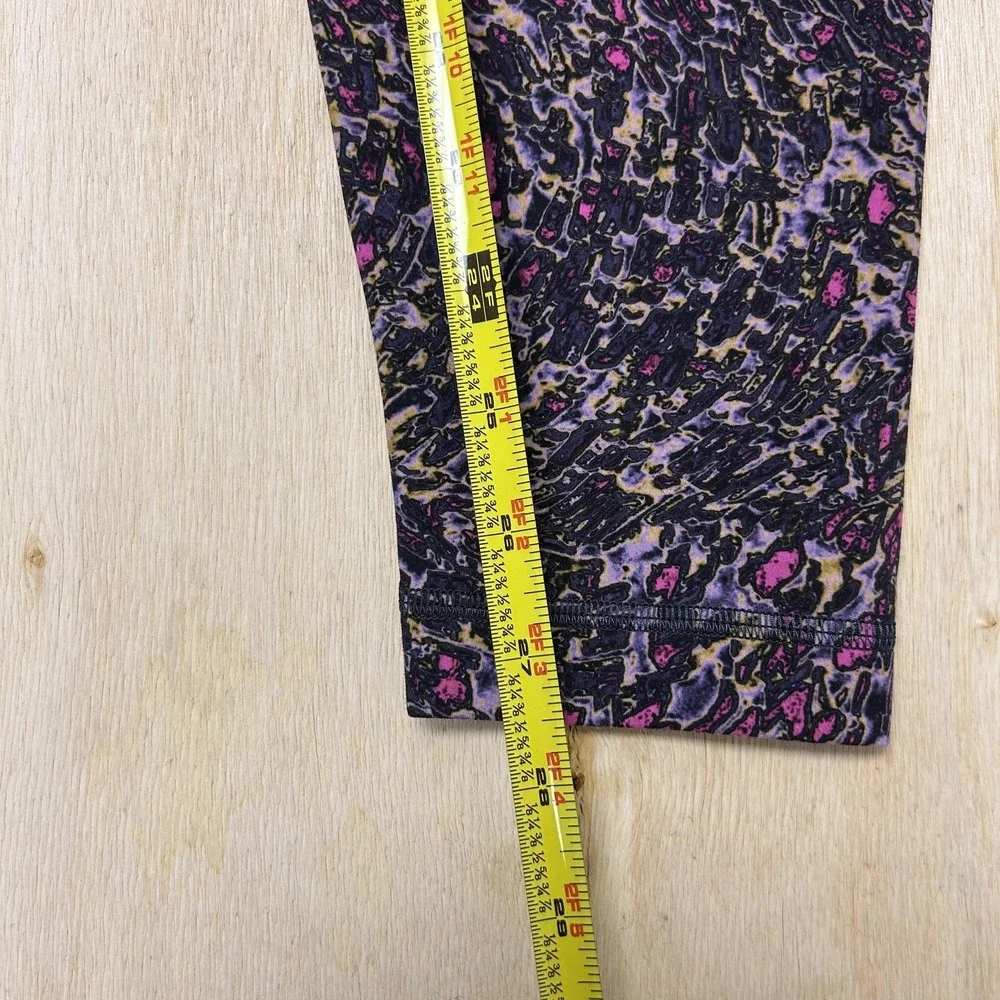 Lululemon Leggings Womens 8 Multicolor High Rise Ankle Geometric Yoga Gym Wear